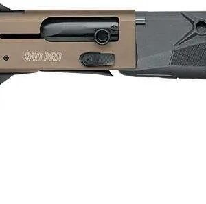 Mossberg 940 Pro Tactical 12 gauge semi-automatic shotgun in flat dark earth with ghost ring sights and 18.5 inch barrel