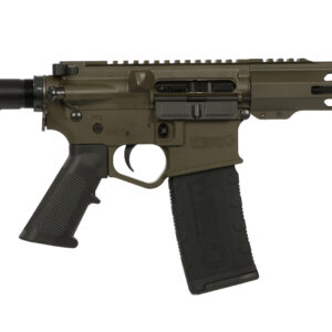 Wise Arms WA-15B semi-automatic AR pistol in Olive Drab Green with 7.5-inch barrel and SBA3 pistol brace
