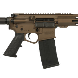 Wise Arms WA-15B 5.56 NATO AR pistol with 7.5-inch barrel, SBA3 stabilizing brace, and bronze finish