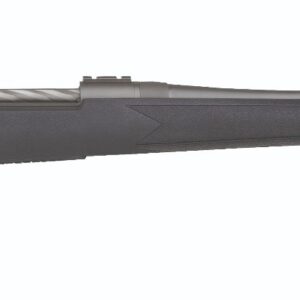 Mossberg Patriot bolt action rifle in .300 Winchester Magnum with 24-inch stainless barrel and black synthetic stock