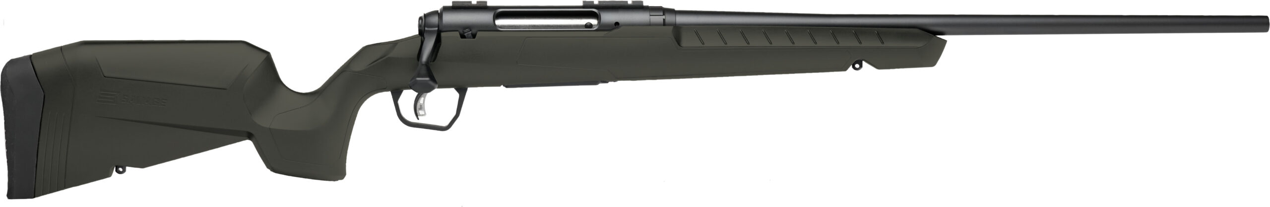 Savage AXIS II bolt-action rifle in .25-06 Remington with OD Green synthetic stock and 22-inch barrel
