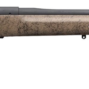 Winchester Model 70 Long Range bolt-action rifle in .22-250 Remington with 24-inch black barrel, right-side view
