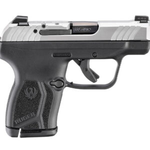 RUGER LCP MAX 380ACP 2.8" BBL, STAINLESS/BLACK LOADED CHAMBER INDICATOR 1-10RD MAG