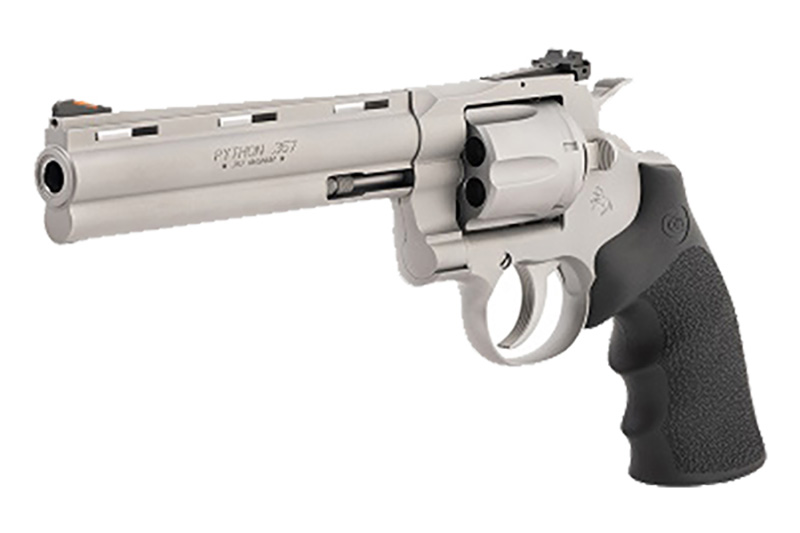 Python 6" 357Mag SS bead blast Hogue grip