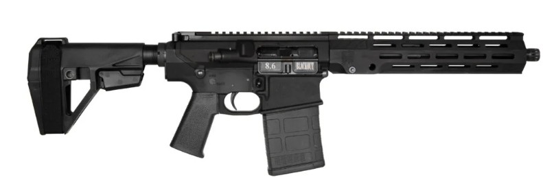 DB10 Pstl 8.6 BLK 12" V3 MLOK PMAG Pic 20rd
