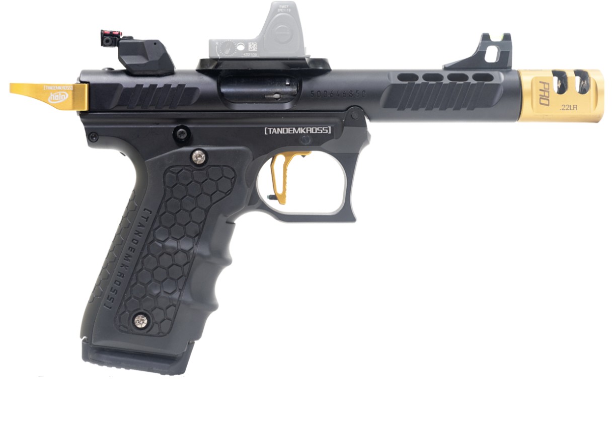 Mark IV 22/45 22LR 4.5" GC Comp OR Blk/Gld 10rd