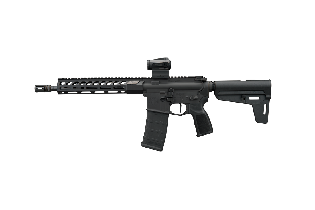 SIG SAUER M400 FORGE 5.56 SBR 11.5" BBL, BLACK, ROMEO MSR G2, TELESTOCK 1-30RD MAG