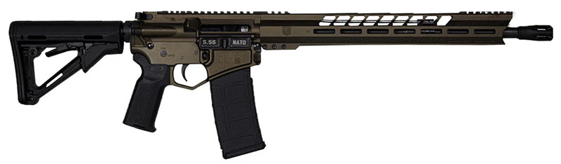 DB15 BlkGold 5.56 16"B MBR/Blk 15" M-Lok