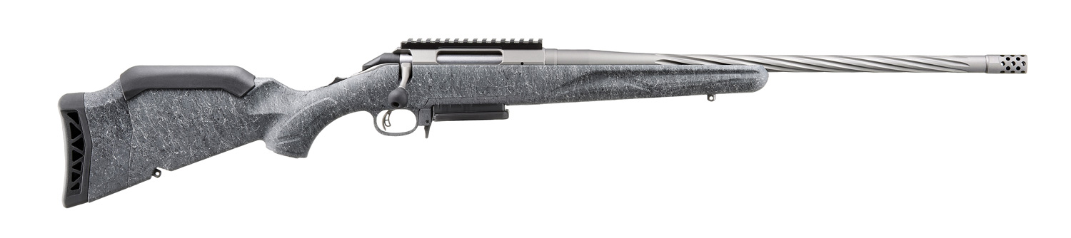 RUGER AMERICAN G2 243WIN RFL 22" GRY SPLATTER 3RD